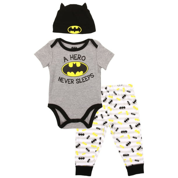 Batman 2-Pack Bodysuits DC Comics One Piece Infant Newborn from Bentex 